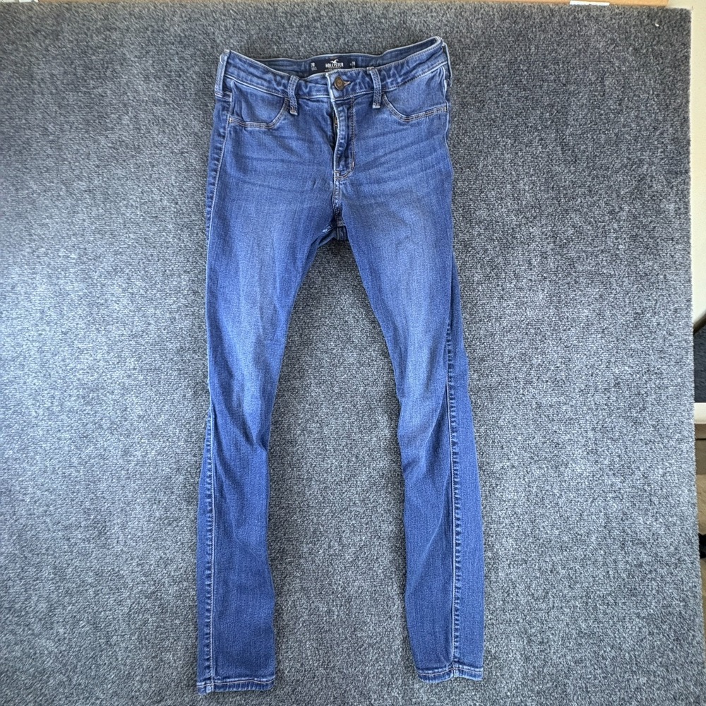 Hollister California Legging Jeans Womens 25x27.5 Blue Denim Stretch Mid Rise